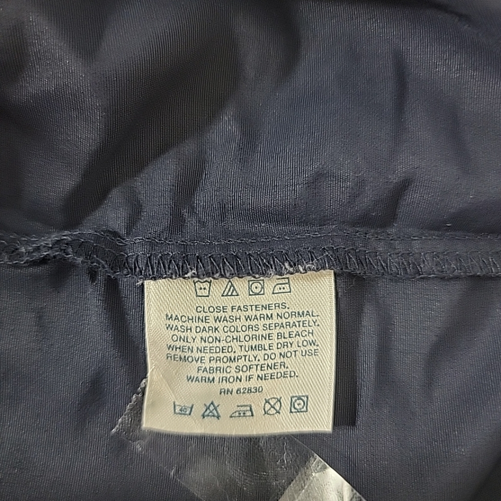 Lands' End Boy's Blue Hooded W/ Pocket Lightweight Windbreaker Jacket, S - Picture 9 of 10